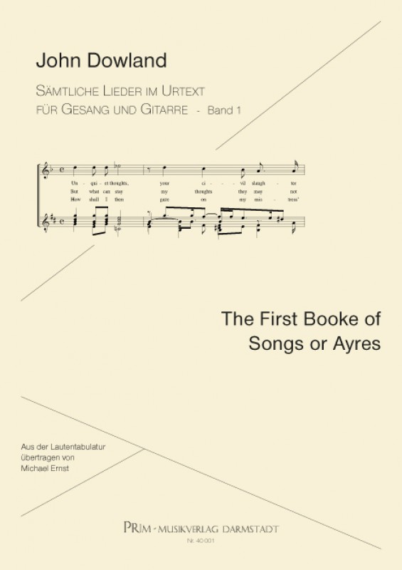 John Dowland The First Booke of Songs