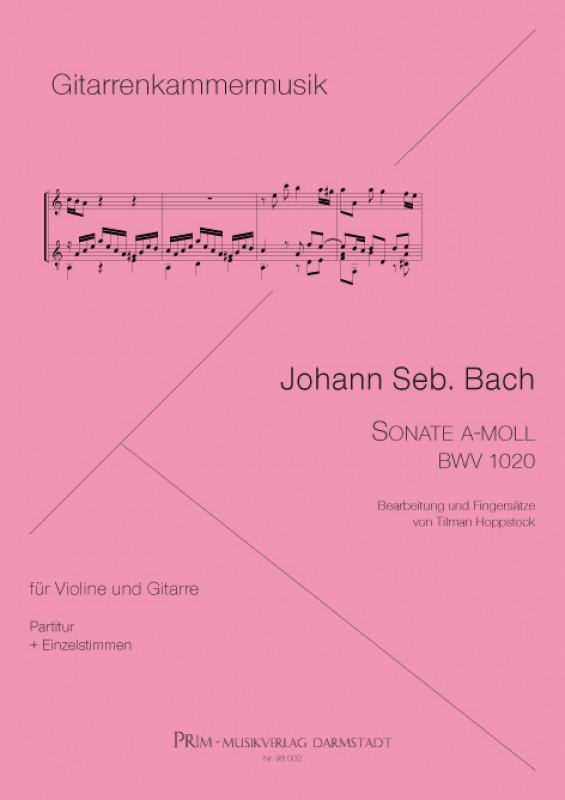 Bach: Sonate BWV 1020  Sonate BWV 1020 für Violine (Mand./Flö.) & Gitarre 