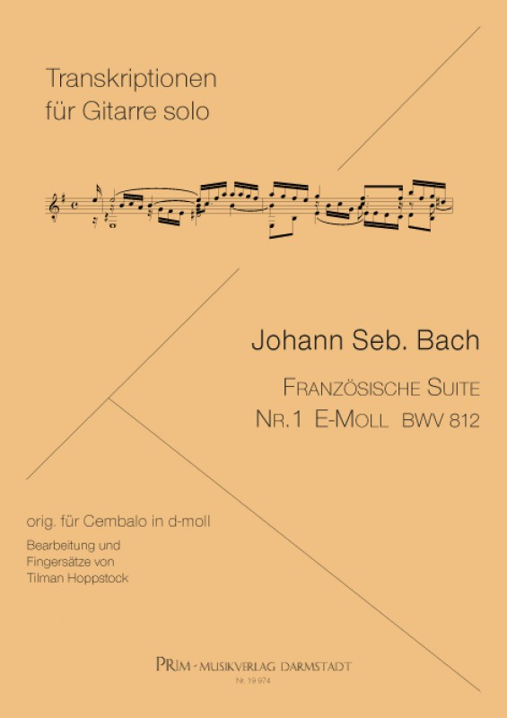 Johann Seb. Bach Französische Suite Nr. 1 BWV 812 e-moll