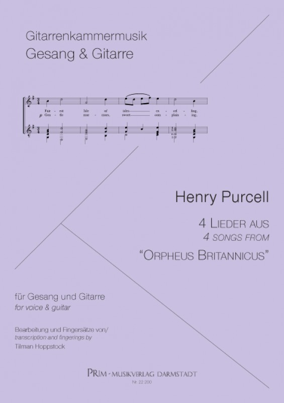 Purcell: 4 Lieder 4 Lieder aus »Orpheus Britannicus«