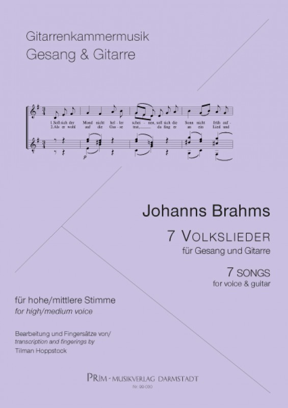 Johannes Brahms 7 deutsche Volkslieder