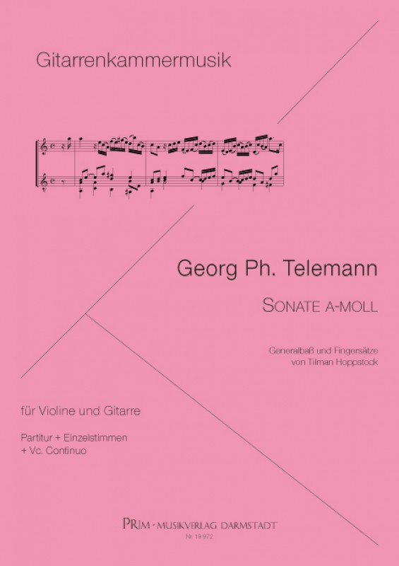 Telemann: Sonate in a Sonate a-moll für Violine (Mandoline) & Gitarre 