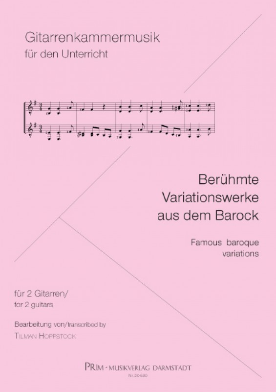 Berühmte Variationswerke aus dem Barock - für 2 Gitarren