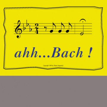 Ahh...Bach!  -  Postkarte