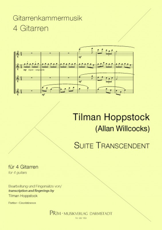 Hoppstock / Willcocks Suite Transcendent für 4 Gitarren