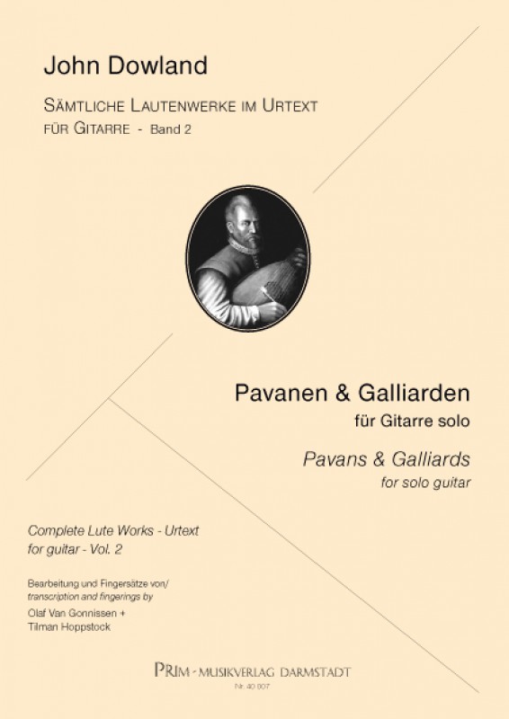 J. Dowland Pavanen & Galliarden gesetzt für Gitarre solo