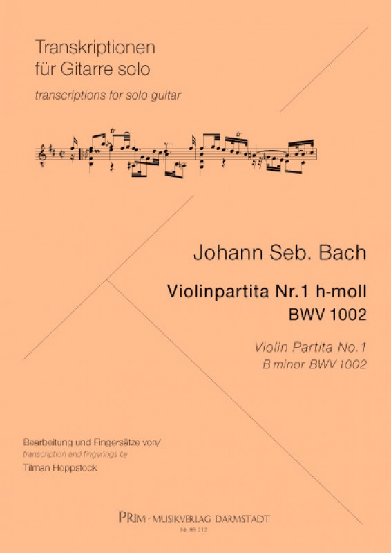 Johann Seb. Bach Bach: Violinpartita Nr. 1 h-moll BWV 1002