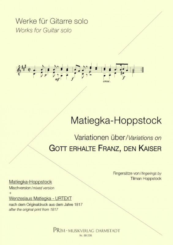Matiegka-Hoppstock Variationen über: Gott erhalte Franz, den Kaiser