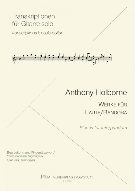 A. Holborne 18 Stücke für Laute/Bandora