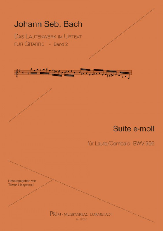 Johann Seb. Bach Suite BWV 996