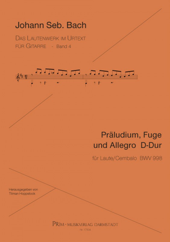 Johann Seb. Bach Präludium, Fuge + Allegro BWV 998