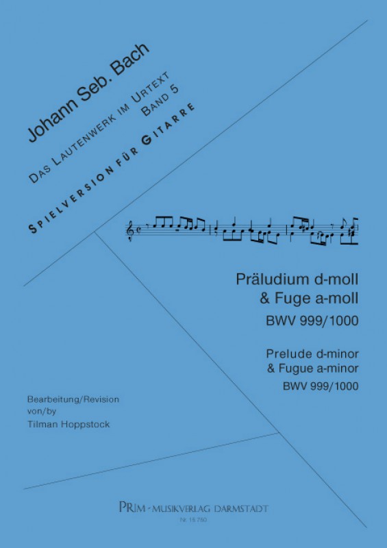 Johann Seb. Bach Präludium BWV 999 + Fuge BWV 1000