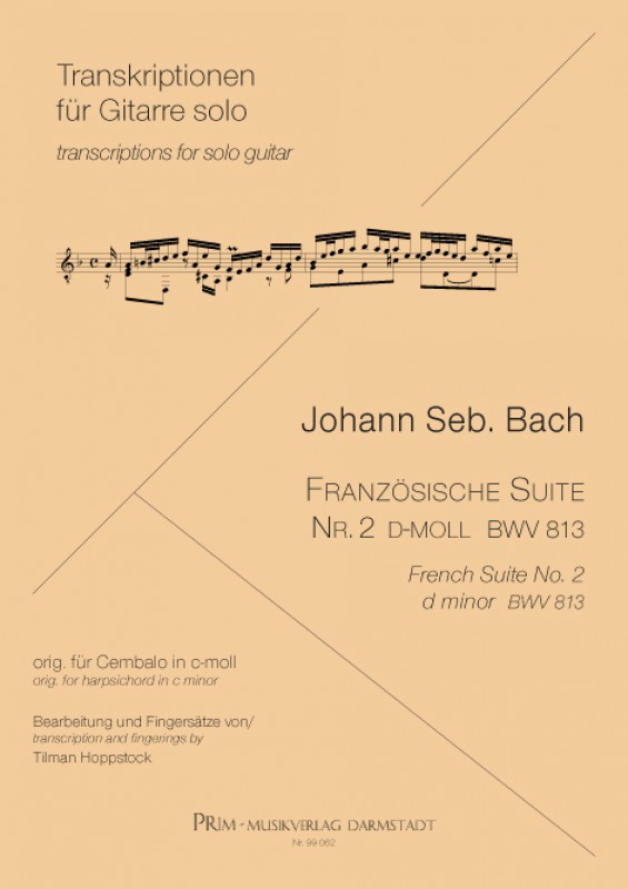 Johann Seb. Bach Französische Suite Nr. 2 BWV 813 d-moll