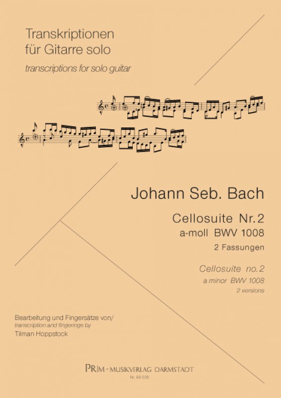 Johann Seb. Bach Cellosuite Nr. 2 a-moll BWV 1008